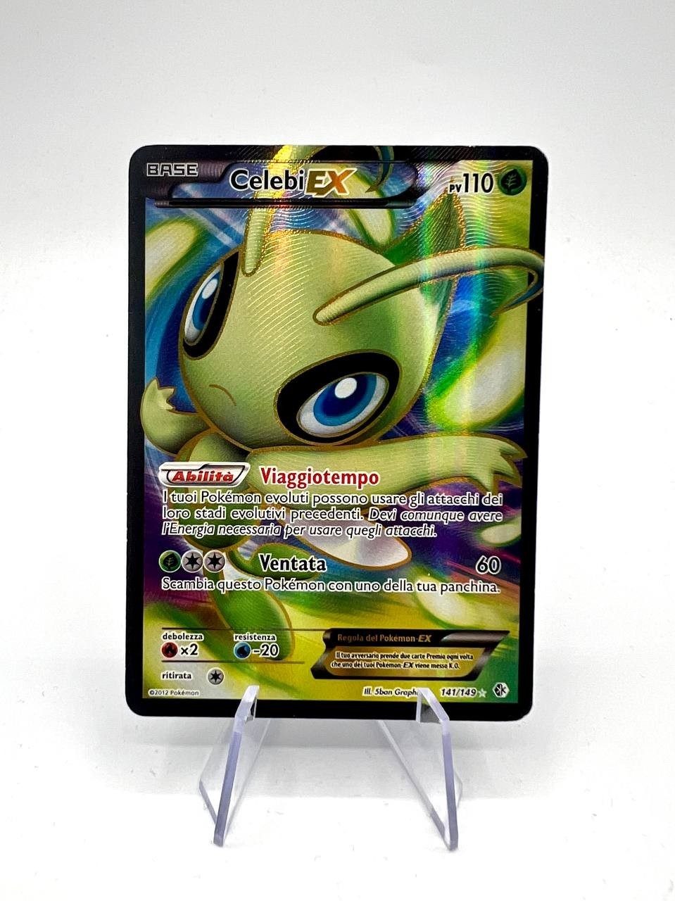 Celebi EX 141/149 Boundaries Crossed Ultra Rare Pokemon full art italiano good