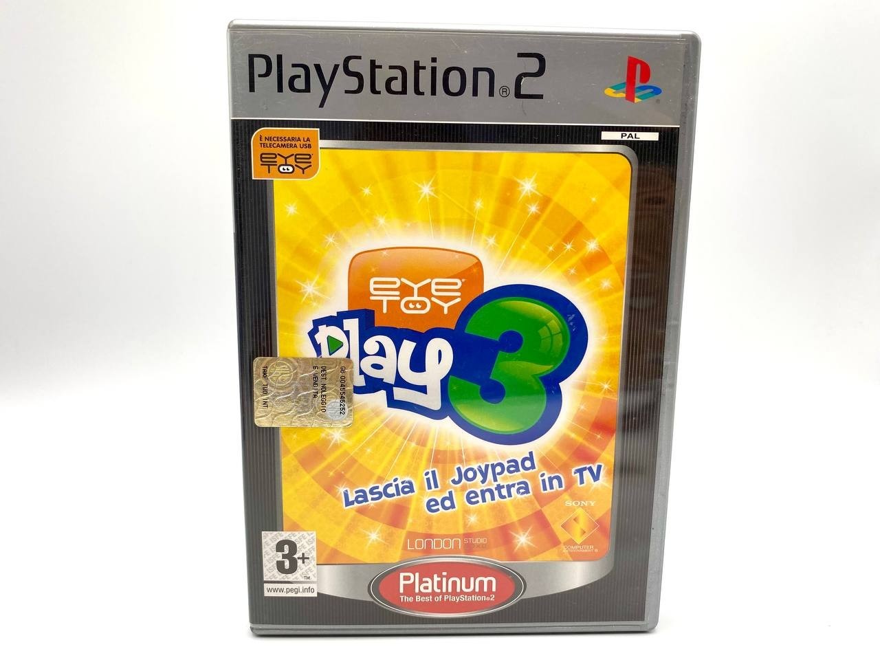 EYE TOY PLAY 3 KINETIC  VIDEOGIOCO PLAY STATION 2 Funzionante Italiano Completo
