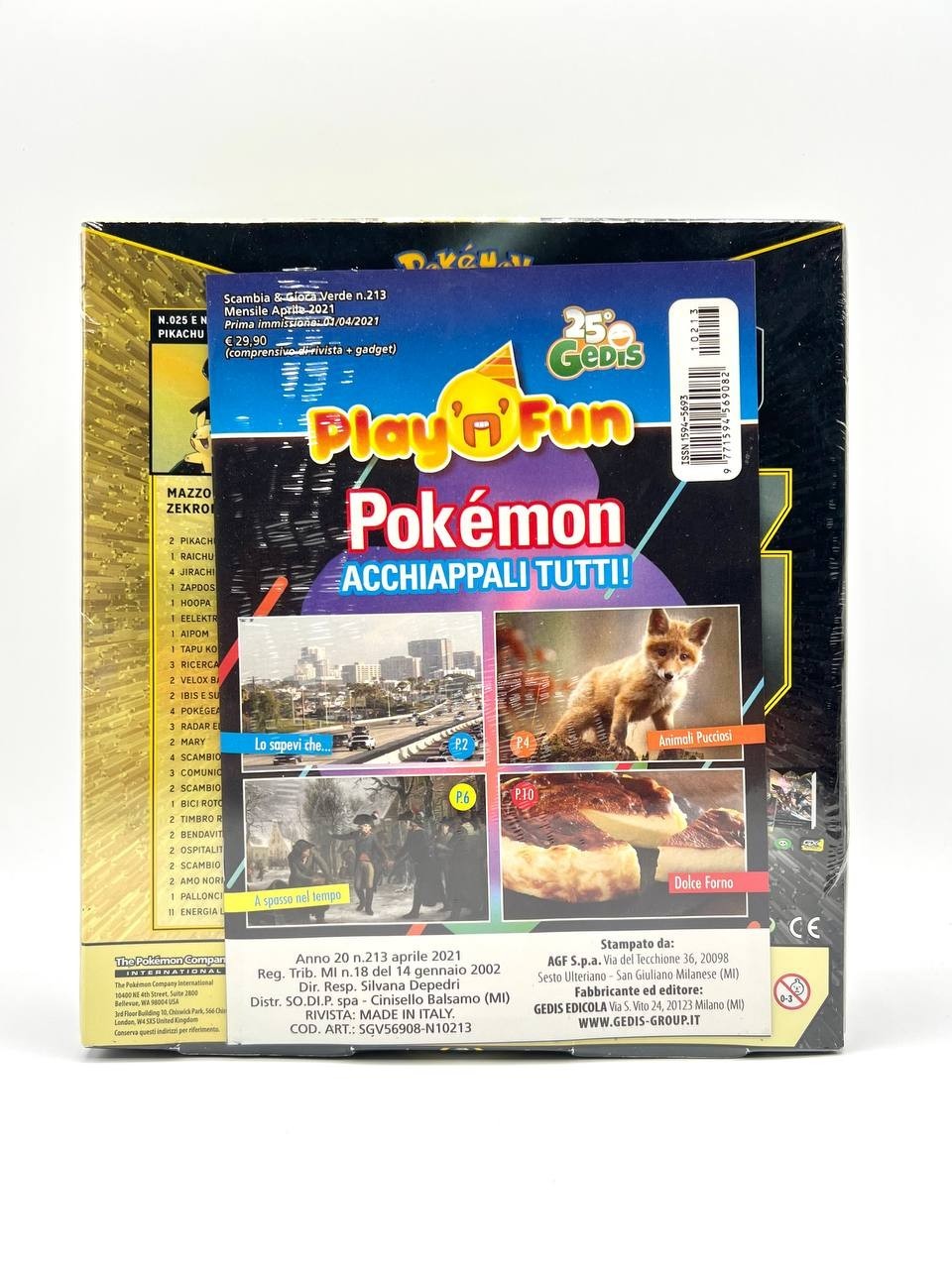 Pokemon Pikachu & Zekrom GX Mazzo lotte di lega Italiano Sealed