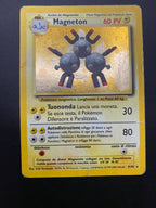 Carta Pokemon Magneton Holo 9/102 Set Base BS Italiano Poor Vintage wizards