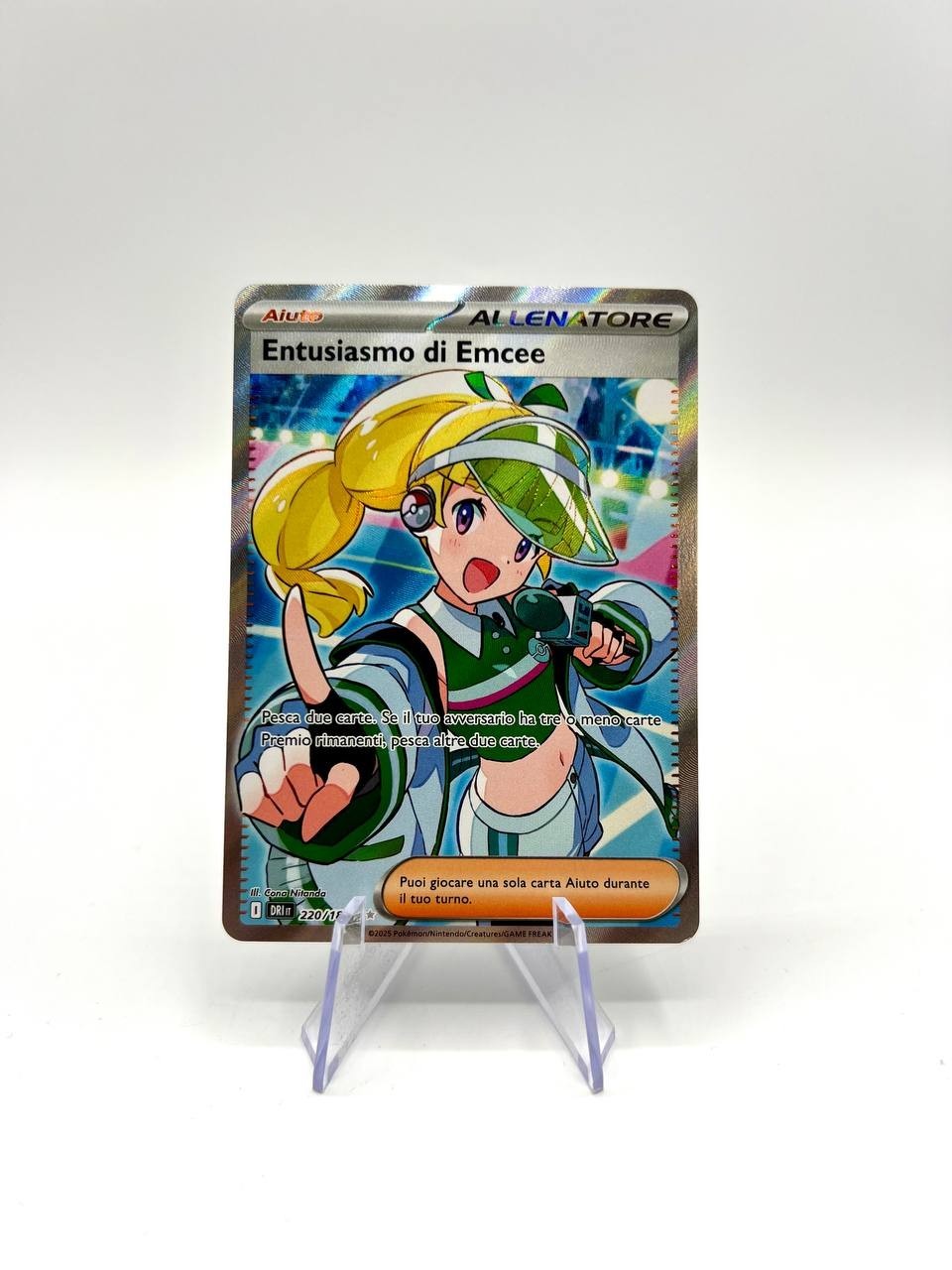 Carta pokemon ENTUSIASMO DI EMCEE 220/182 DRI ITA set Rivali Predestinati holo