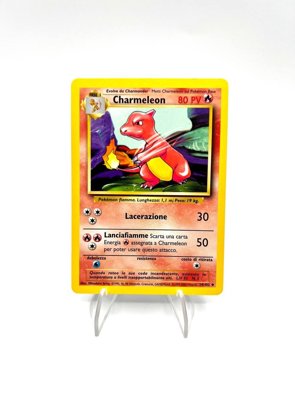 Pokémon-Karte Glutexo Basis-Set BS 24/102 Italienisch Vintage Excellent keine Holo