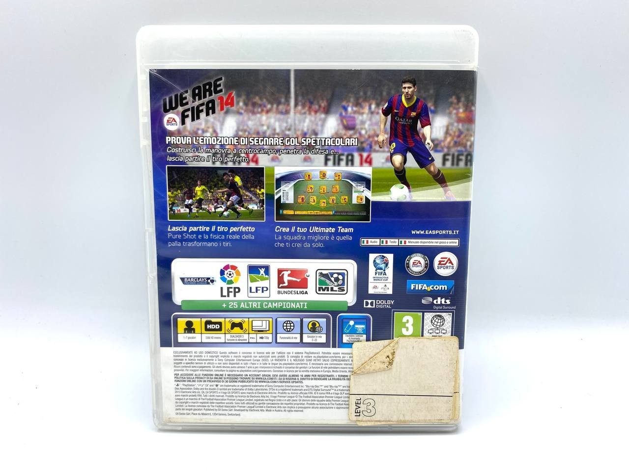 Gioco Fifa 14 Sony PlayStation PS3 Completo Funzionante Italiano EA sports