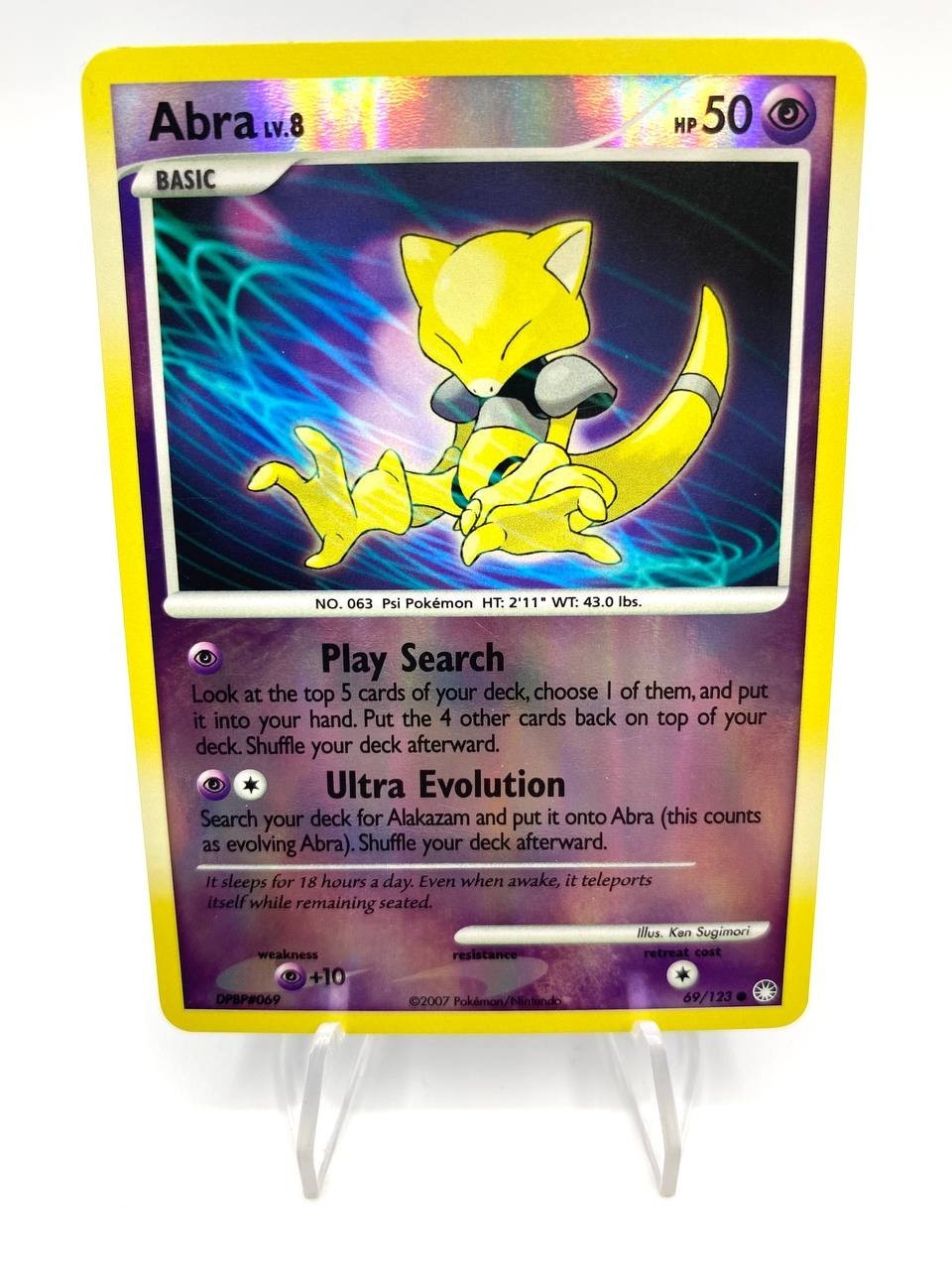 Carta pokemon Abra 69/123 Mysterious Treasures Reverse Holo Near mint Inglese