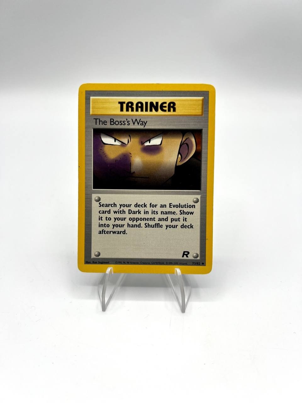 Carta Pokemon set Team Rocket The Boss's Way 73/82 Good Vintage No holo