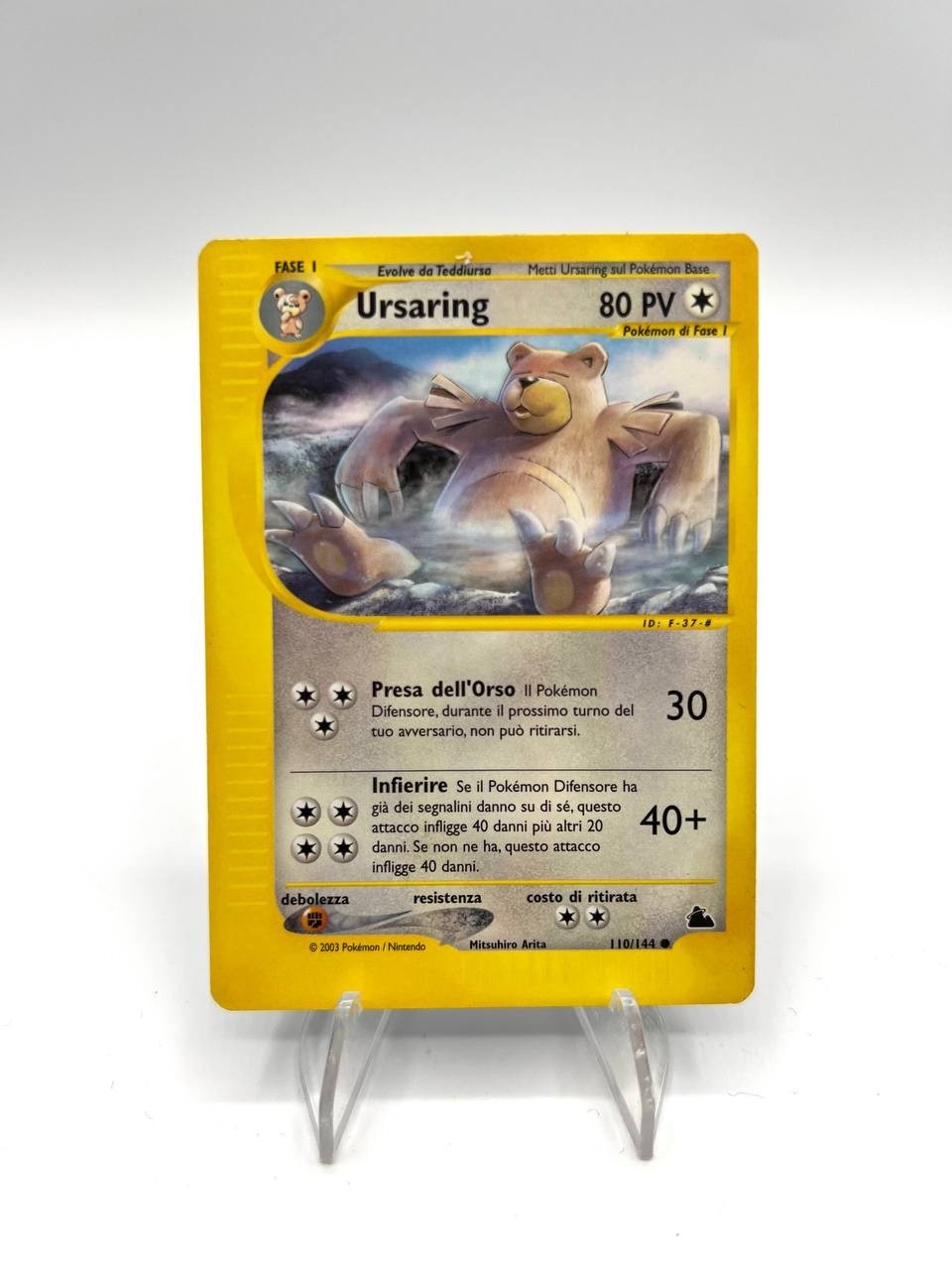 Carta Pokemon Grimer 79/147 set Aquapolis Holo reverse Inglese Vintage Excellent