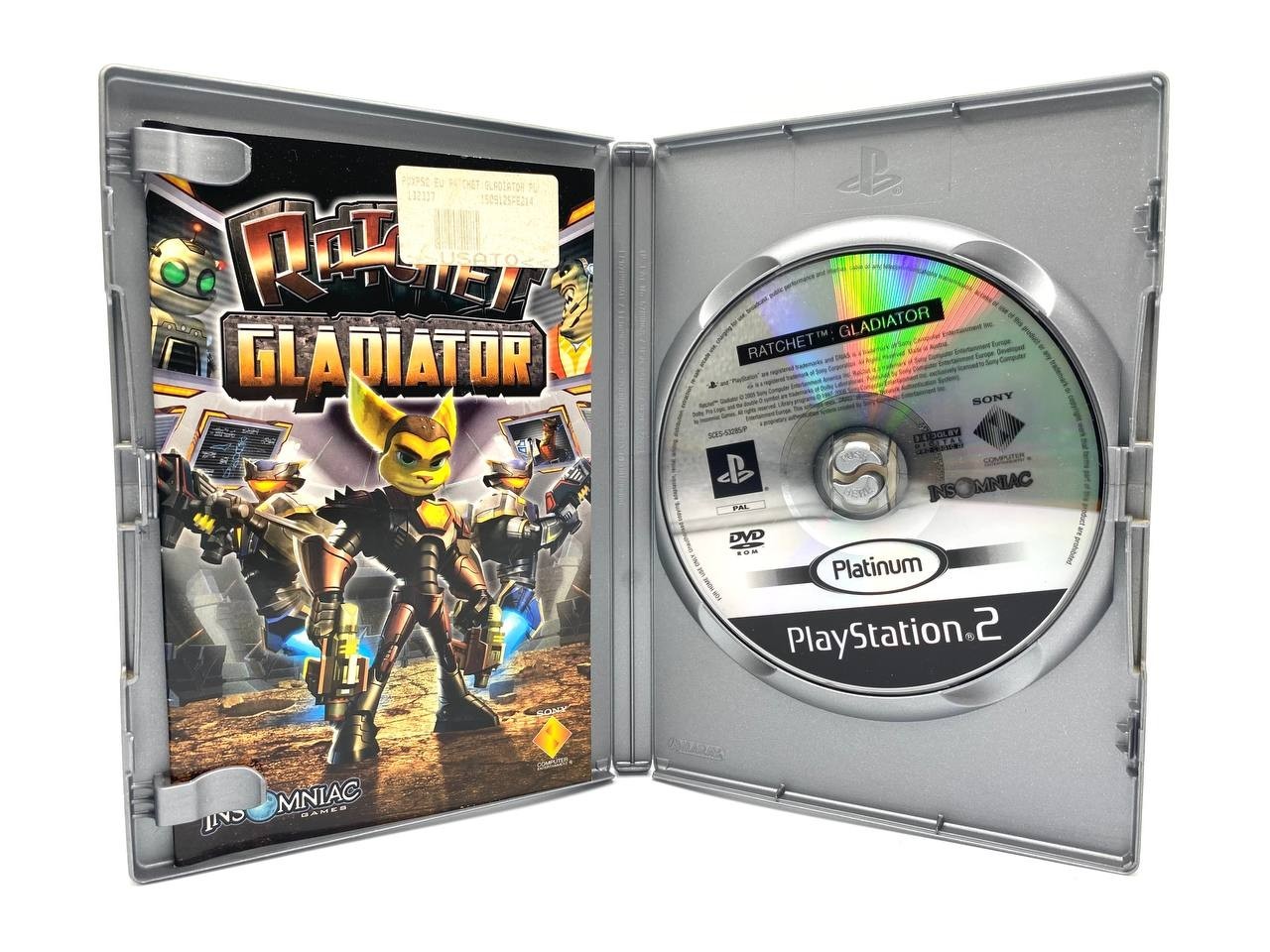 Ratchet Gladiator Pal ITA Platinum Sony PS2 PlayStation Completo Funzionante