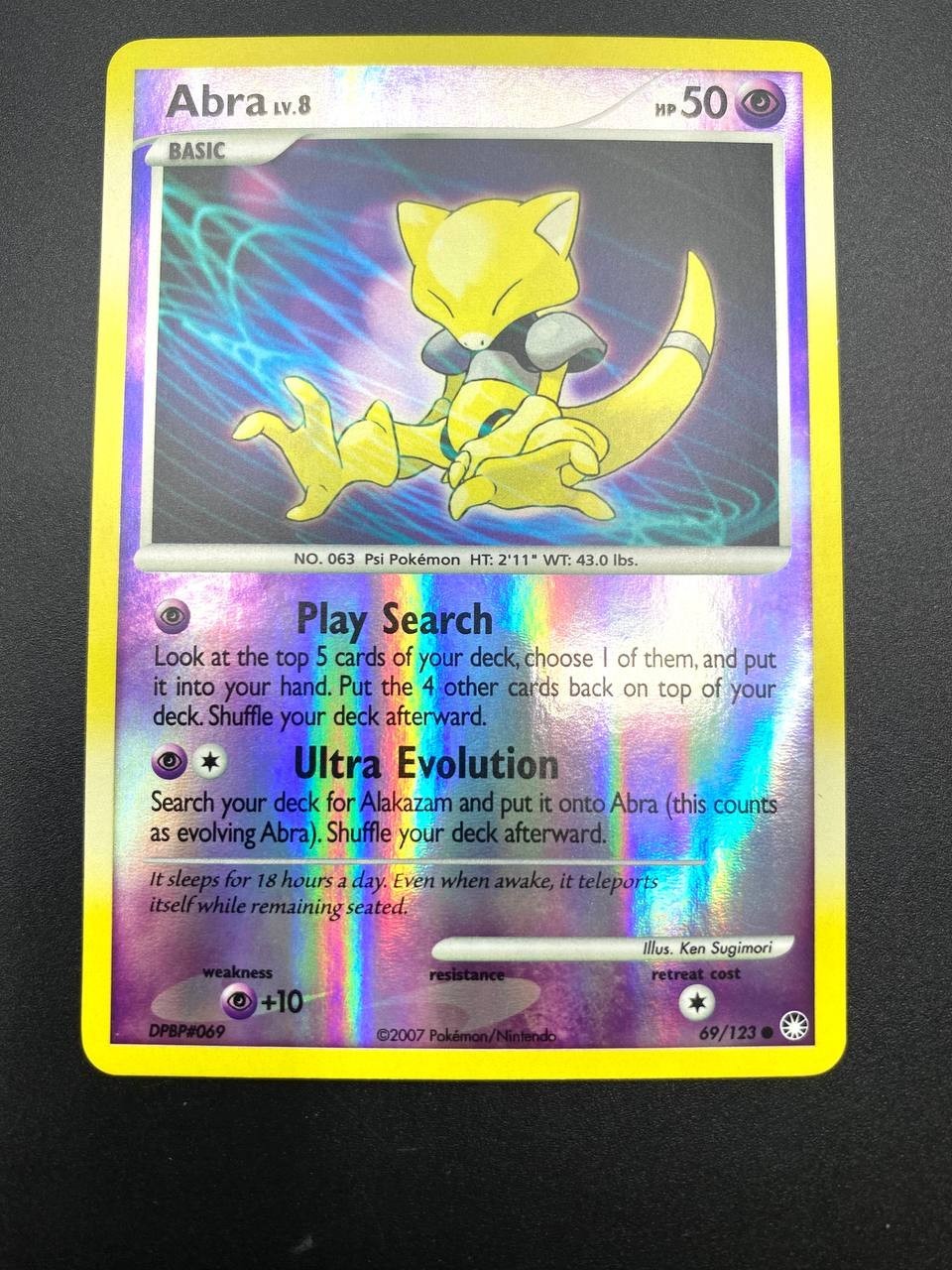 Carta pokemon Abra 69/123 Mysterious Treasures Reverse Holo Near mint Inglese