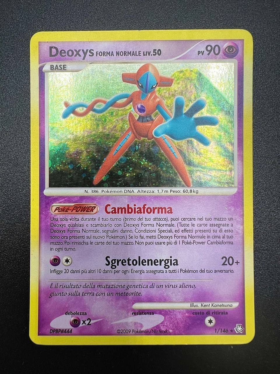 Pokemon Deoxys Lv. 50 1/146 DPBP#44 Il risveglio dei miti Italiano Holo Good