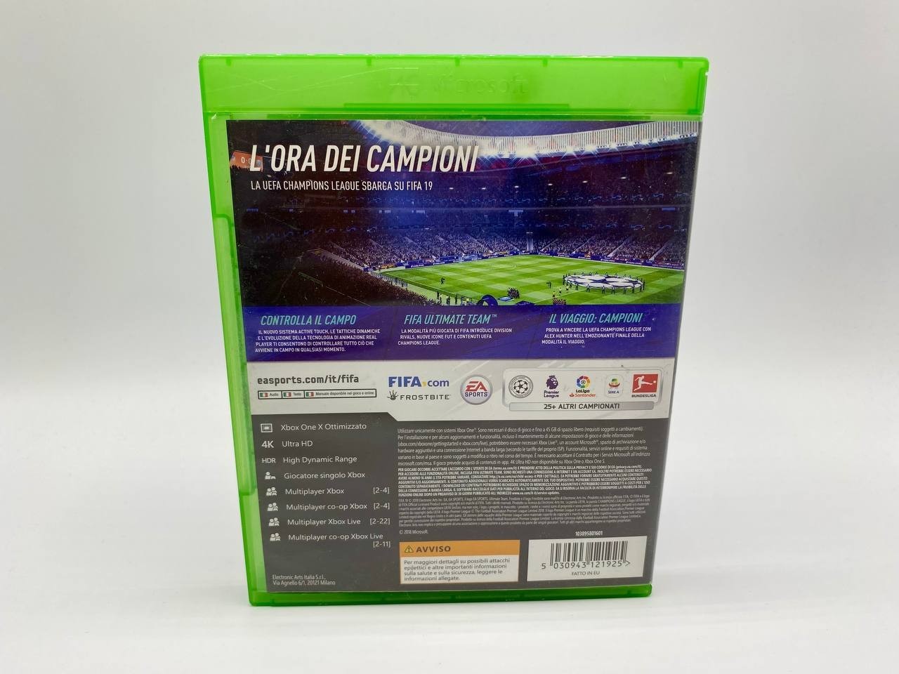 Videogioco FIFA 19 Microsoft Xbox One 2018 Completo Funzionante Italiano