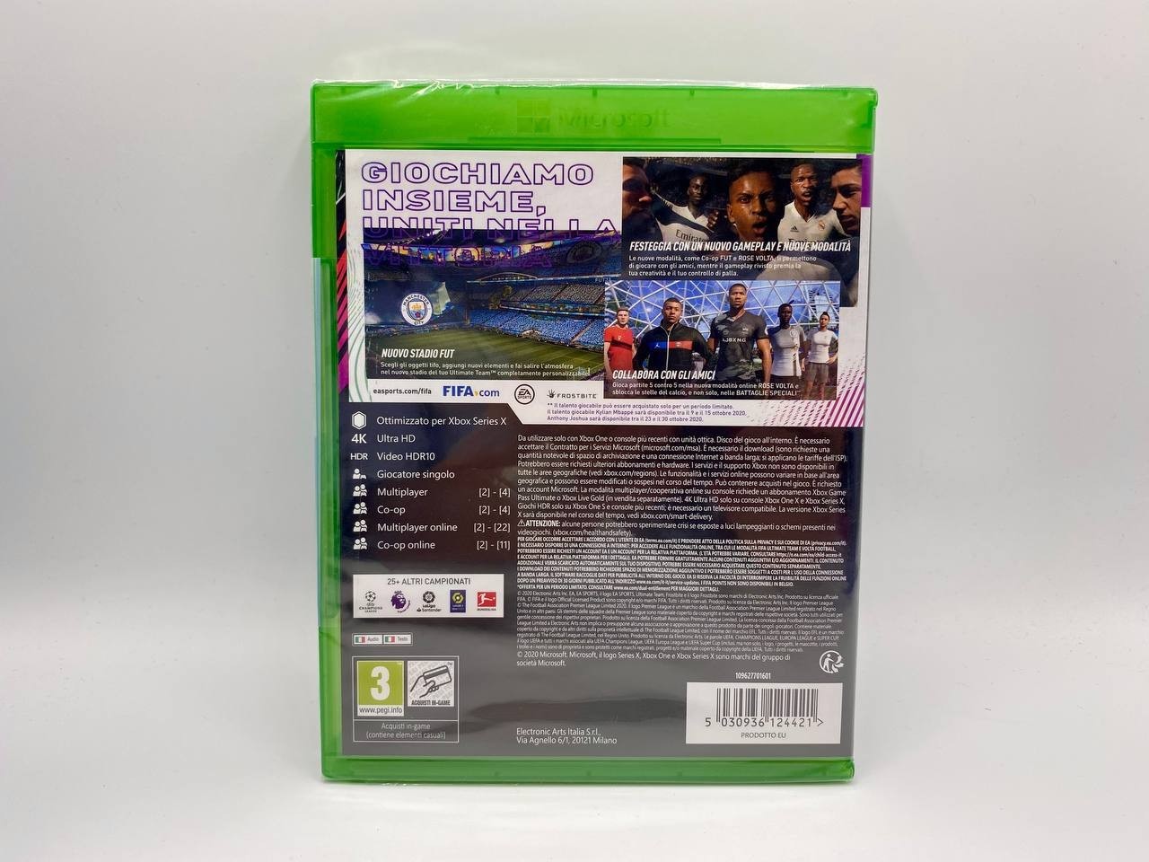 Videogioco Calcio Fifa 21 EA sports Xbox serie X S One Nuovo Sigillato Italiano