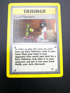Carta pokemon Good Manners 111/132 set Gym Heroes ENG Vintage no Holo Near mint