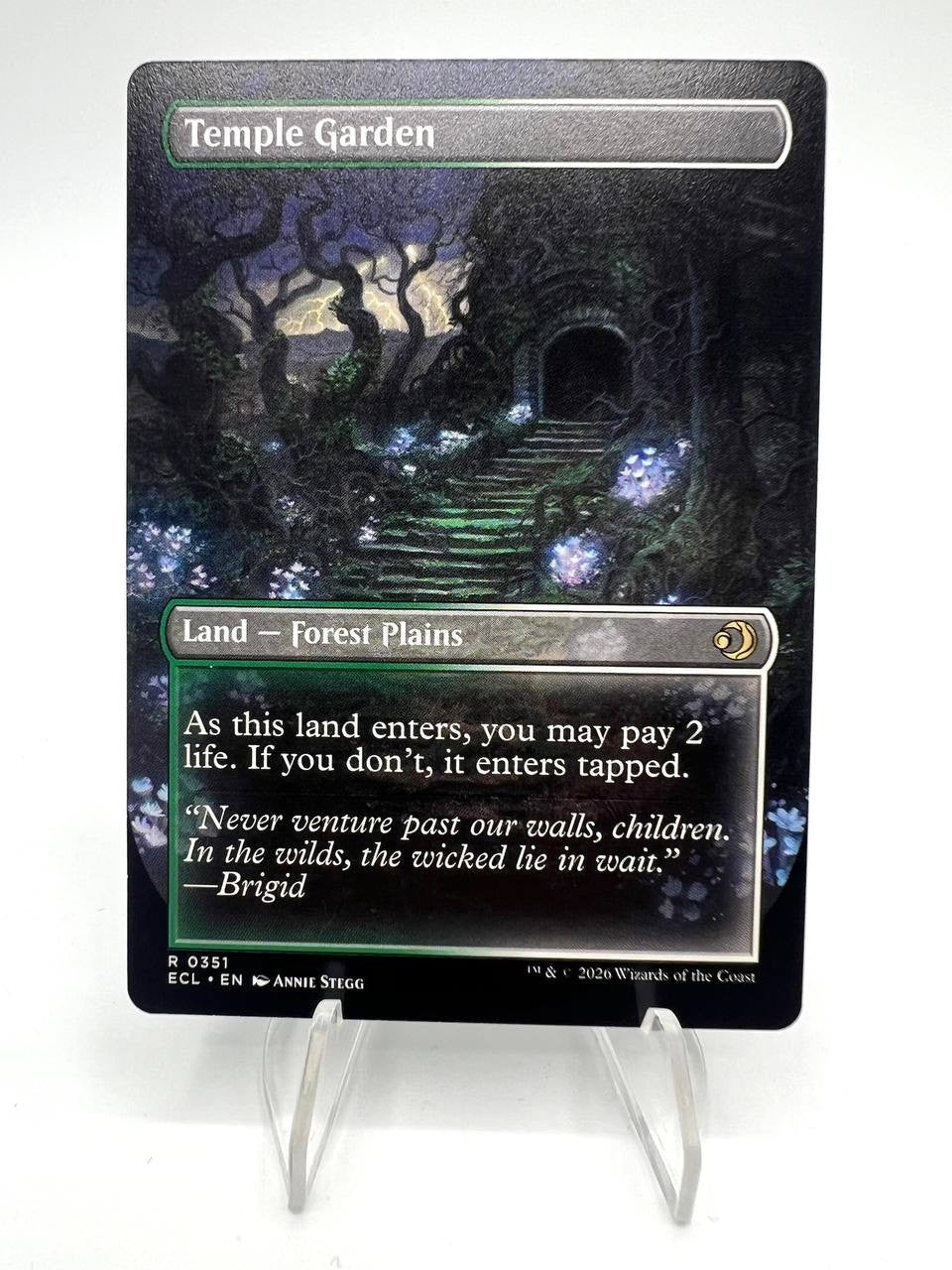Carta Magic Temple Garden ECL 0351 MTG Lorwyn Eclipsed NM Borderless ENG