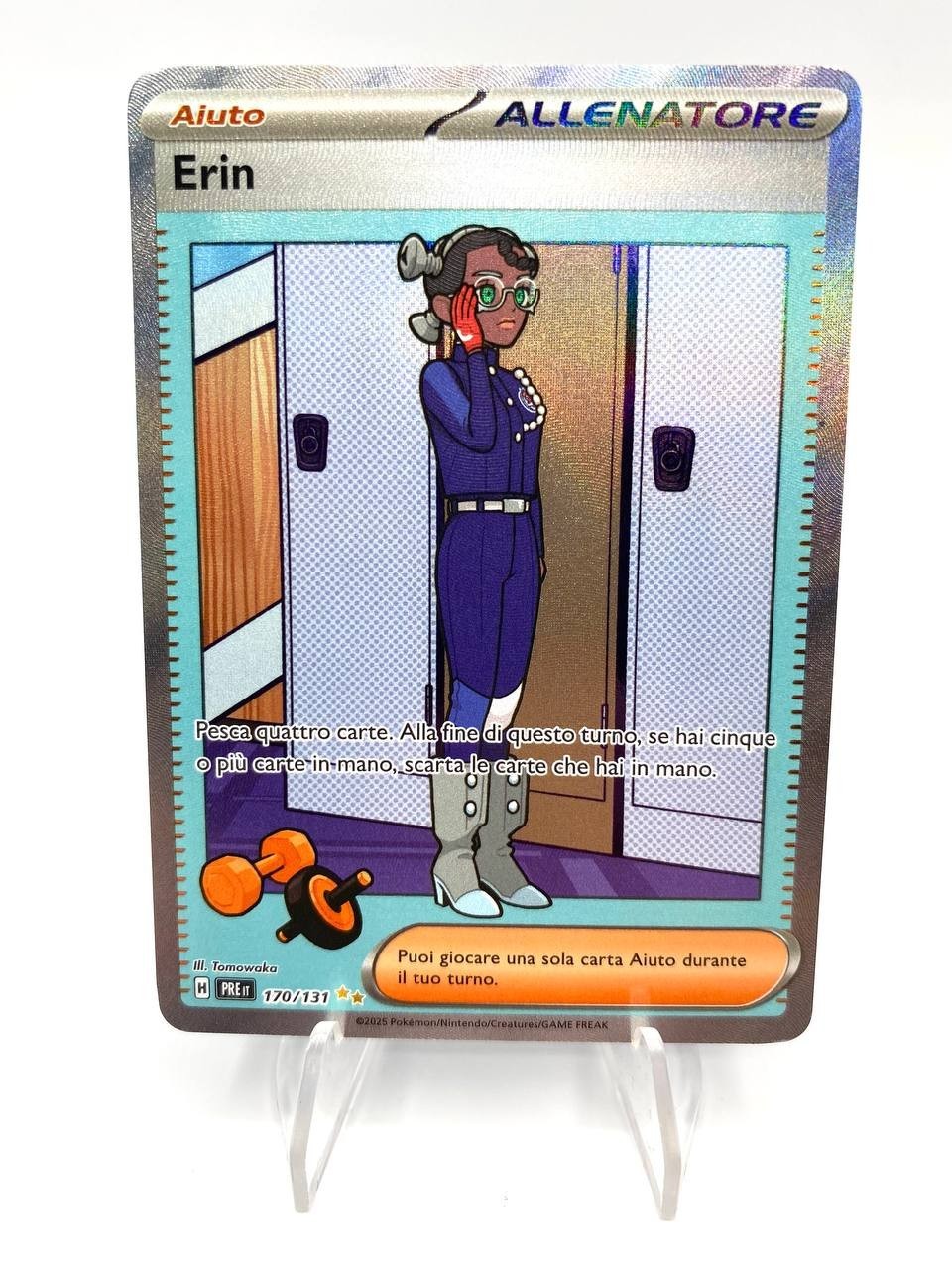 Pokemon Erin Allenatore 170/131 set Evoluzioni Prismatiche PRE SAR Italiano NM