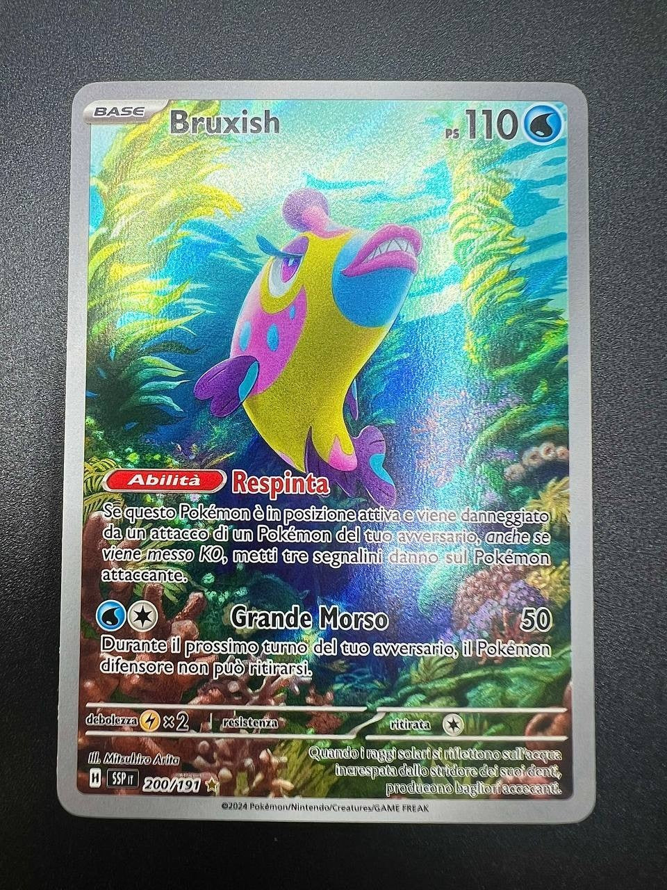 POKEMON POKBRUXISH SSP 200/191 Scintille Folgoranti NEAR MINT Italiano CARTA NM