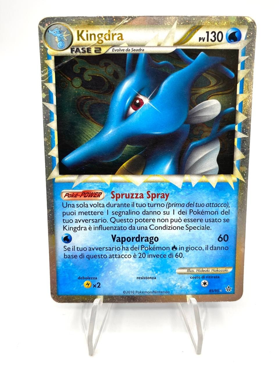 Carta pokemon Kingdra 85/95 Set forze scatenate Italiano Poor Holo Vintage