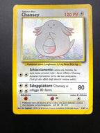 Carta Pokemon Chansey 3/102 Set Base BS italiano Poor vintage Holo Wizards