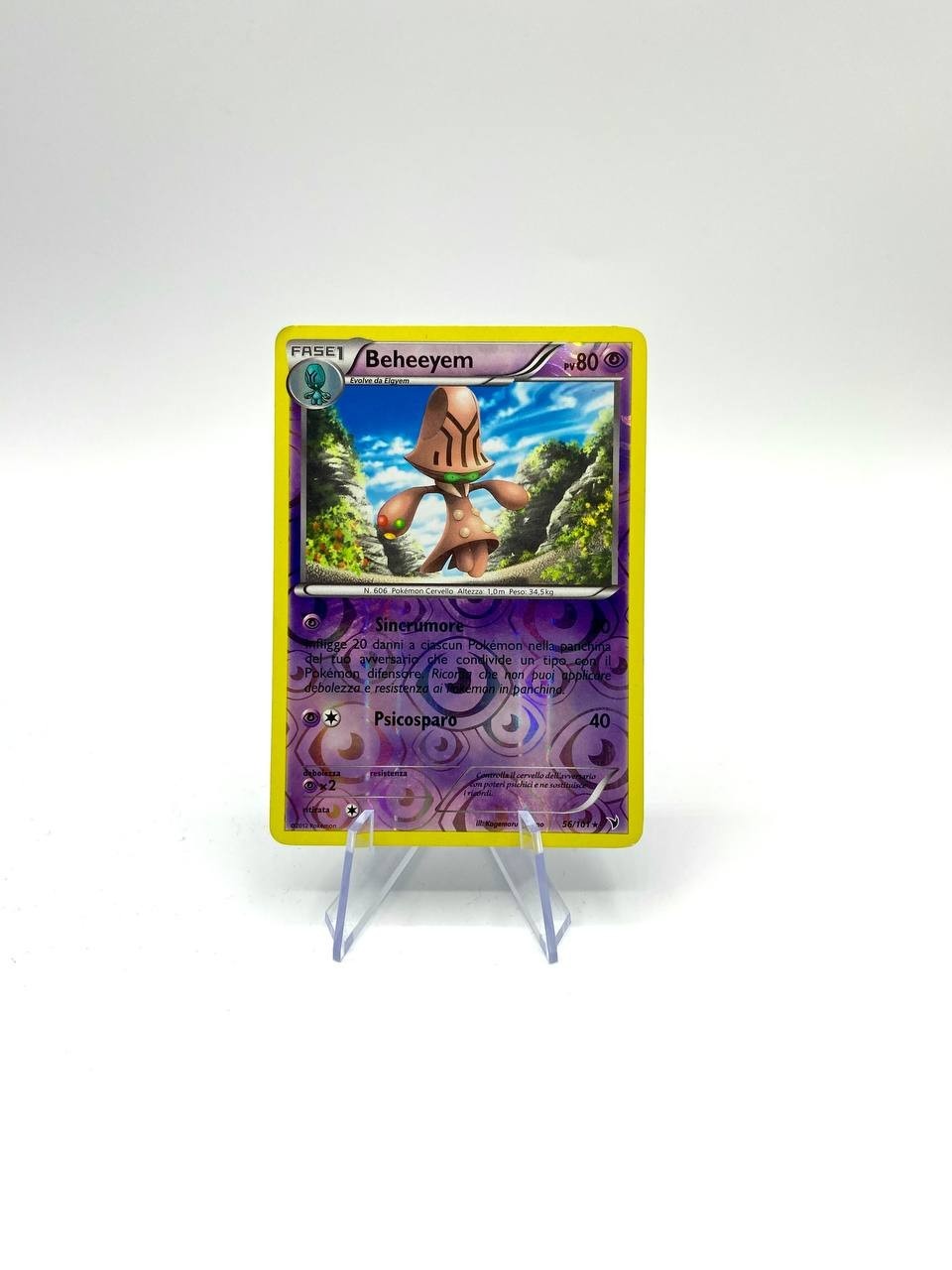 Carta pokemon BEHEEYEM 56/101 set Vittorie Regali Italiano Reverse Holo Good