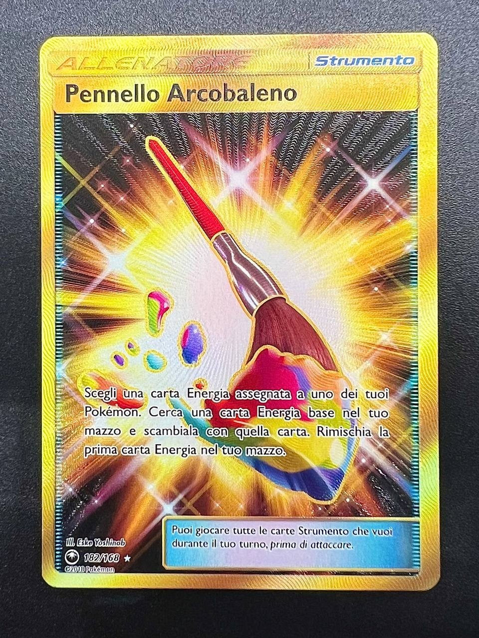 Carta pokemon Pennello Arcobaleno 182/168 CES Celestial Storm Holo Near Mint ITA