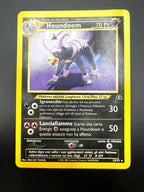 Carta pokemon Houndoom 23/75 set Neo Discovery no Holo Italiano Played Vintage