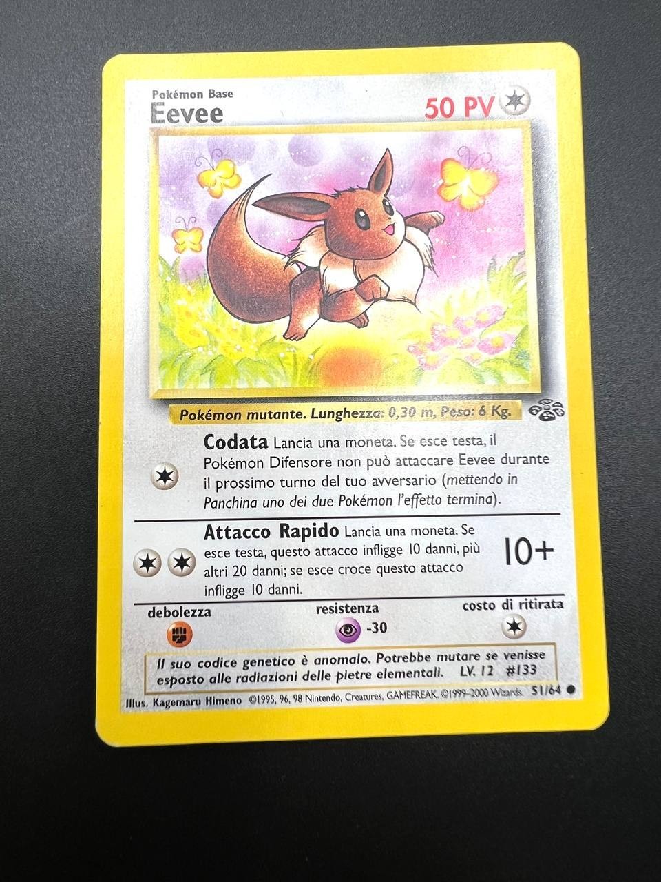 Carta Pokemon EEVEE 51/64 set Jungle JU Vintage Good Italiano No holo