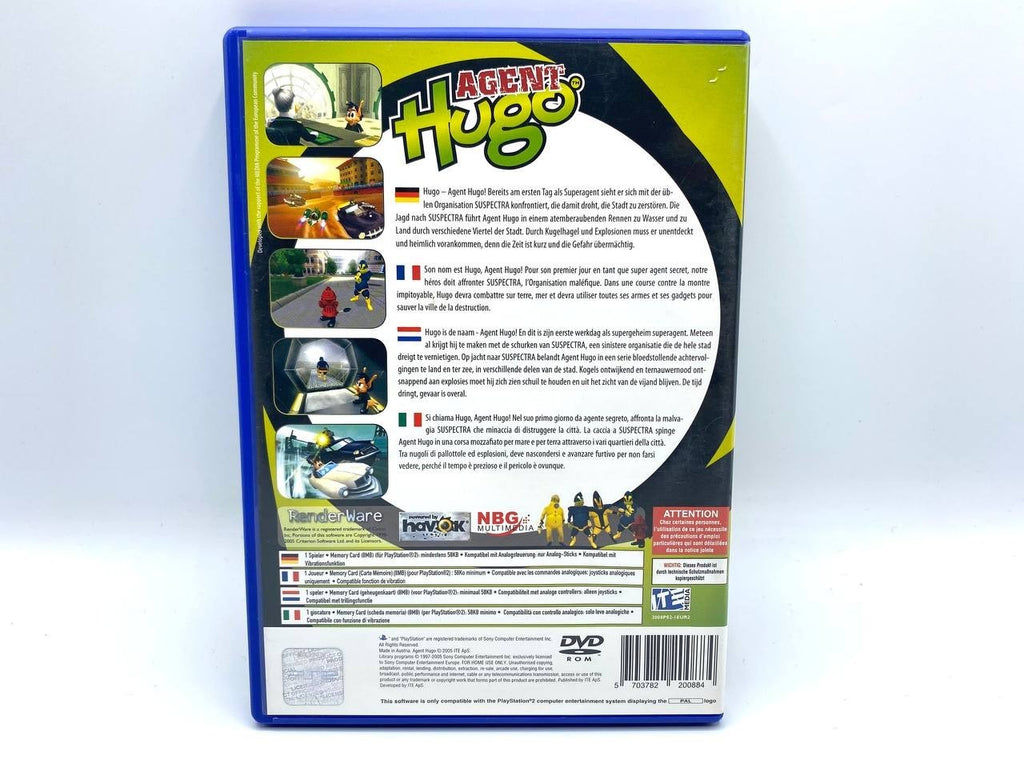 Gioco Agent Hugo Sony PlayStation 2 PS2 Completo funzionante Multilingua