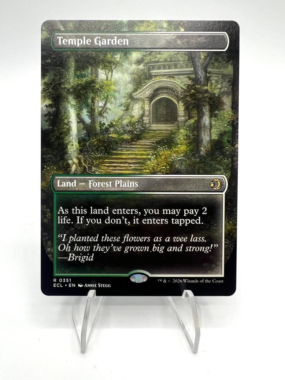Carta Magic Temple Garden ECL 0351 MTG Lorwyn Eclipsed NM Borderless ENG