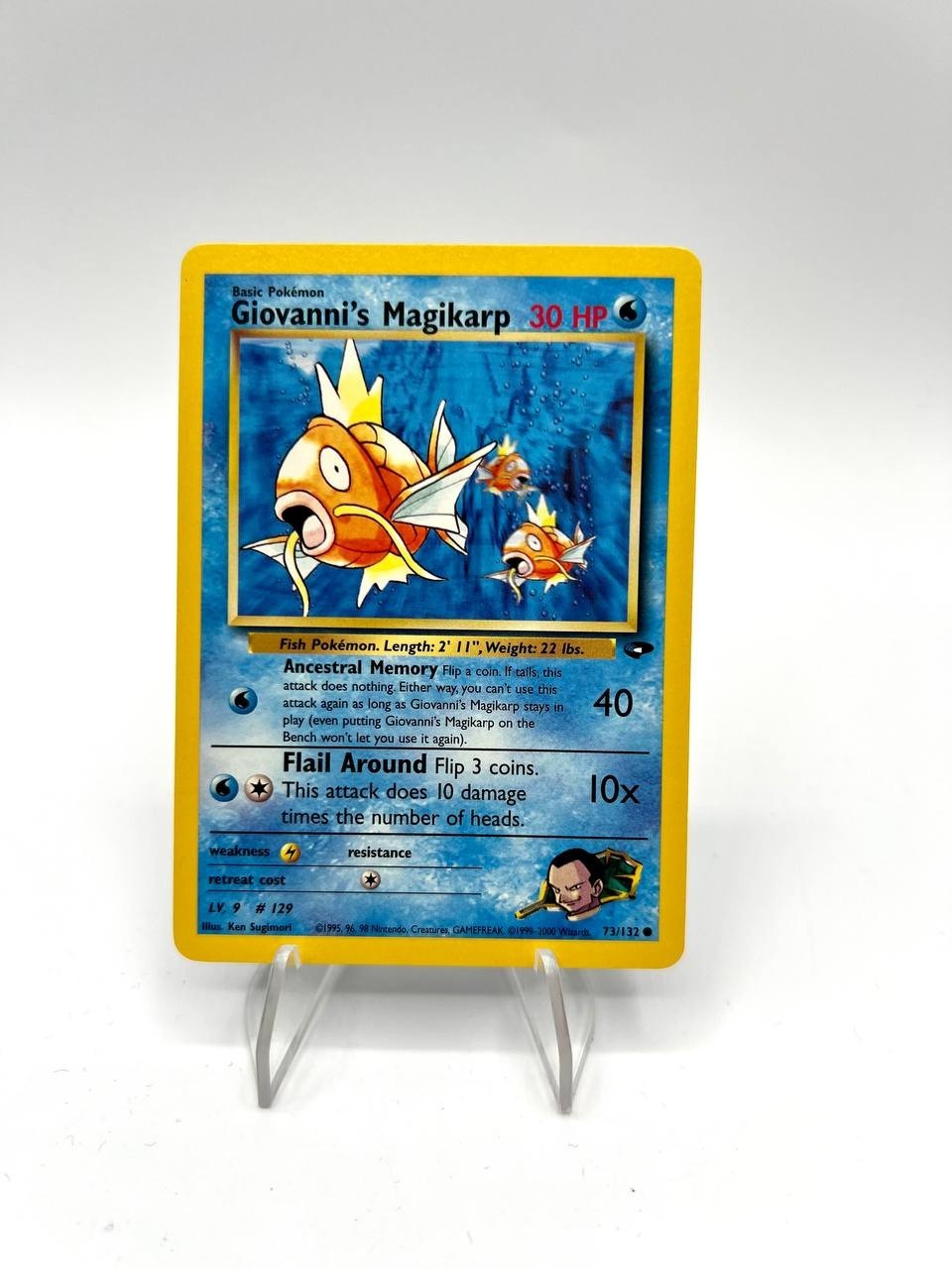 Carta pokemon Giovanni's Magikarp Gym Challenge 73/132 Vintage Excellent Inglese