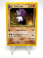 Carta Pokemon Poliwrath Holo 9/75 set Neo Discovery Excellent Italiano Vintage