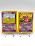 Lotto Pokemon Slowbro 43/62 Slowpoke 55/62 Fossil Vintage ITA EXC 1a Edizione