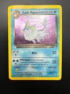 Carta pokemon Dark Vaporeon 9/110 Legendary Collection Holo ENG poor Vintage