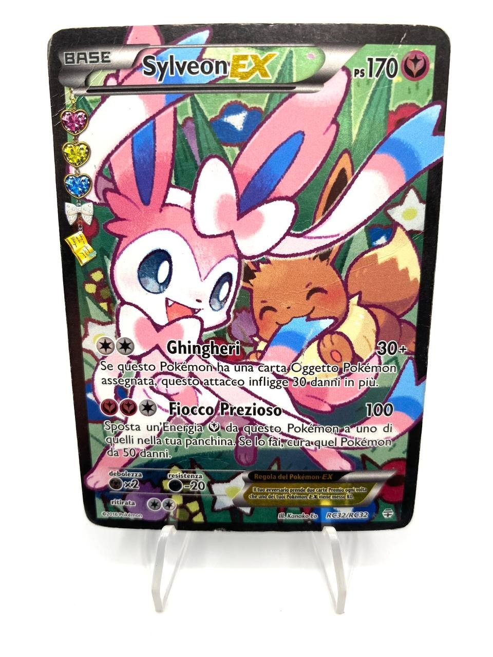 carta Pokemon TCG SYLVEON EX RC32/RC32 set Generazioni 2016 ITALIANO Poor