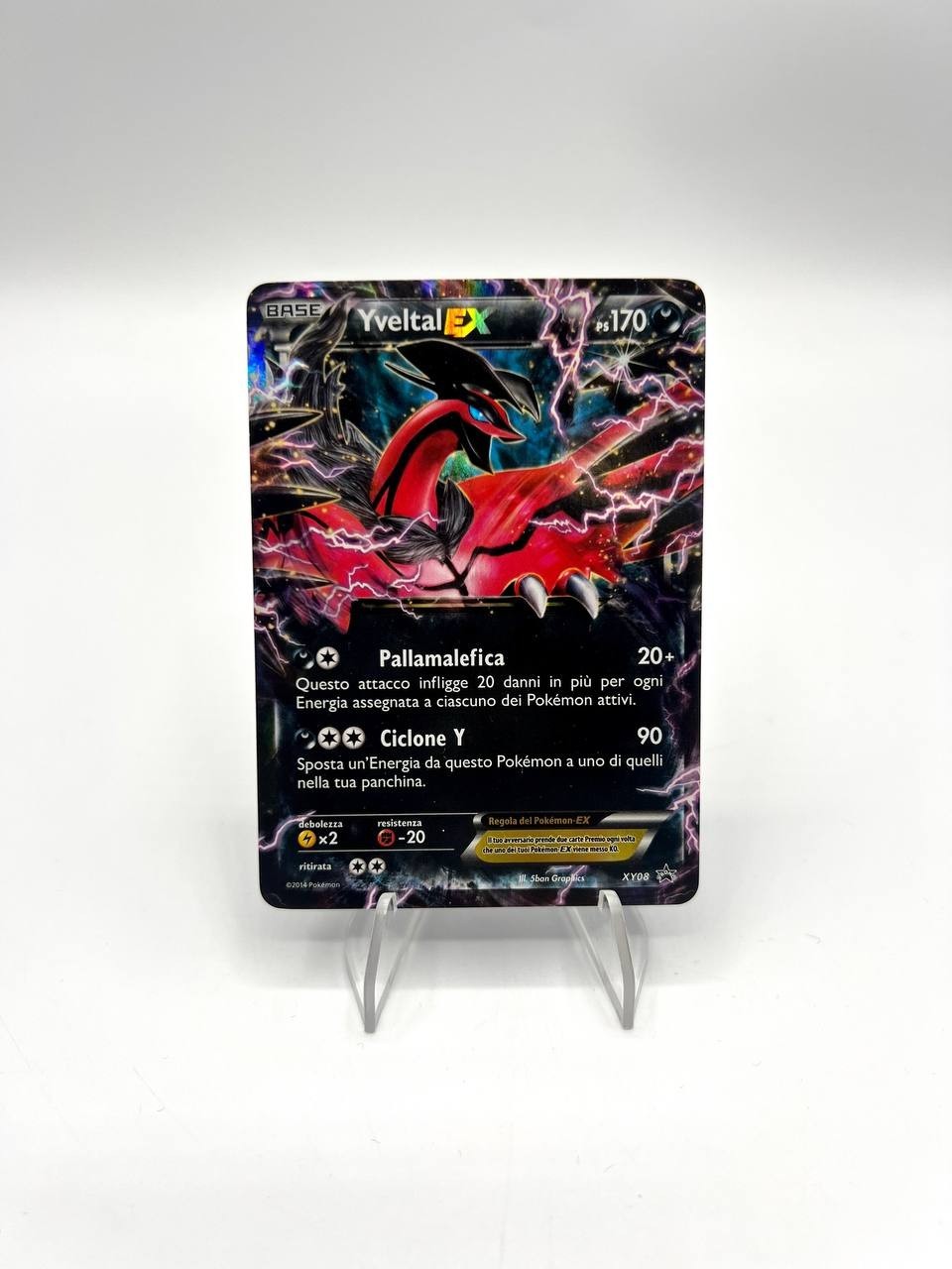 Carta pokemon Yveltal EX XY08 set XY Promo Italiano Near Mint Holo