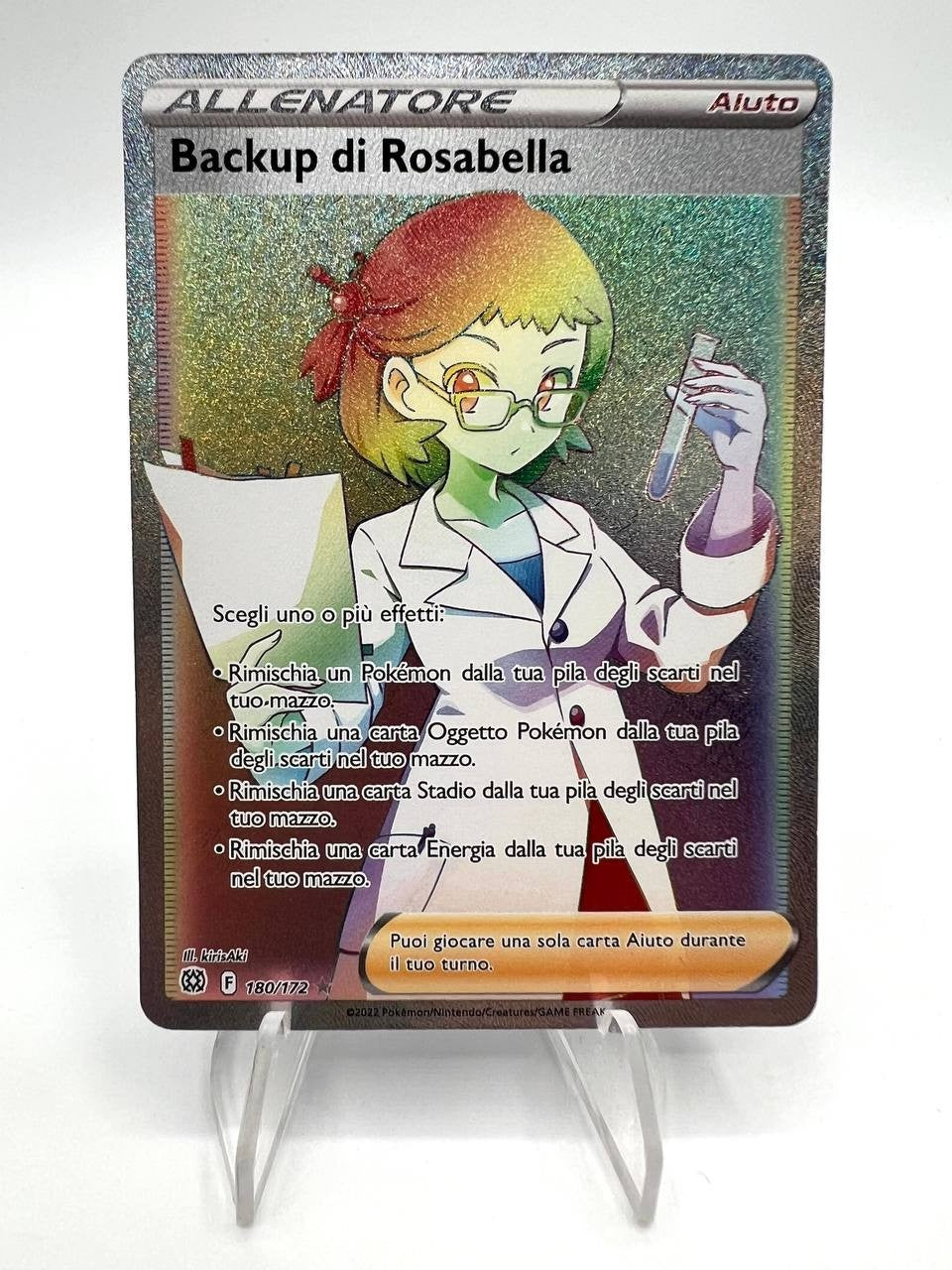 Carta pokemon BACKUP DI RASABELLA 180/172 BRS Italiano HYPER set Astri lucenti