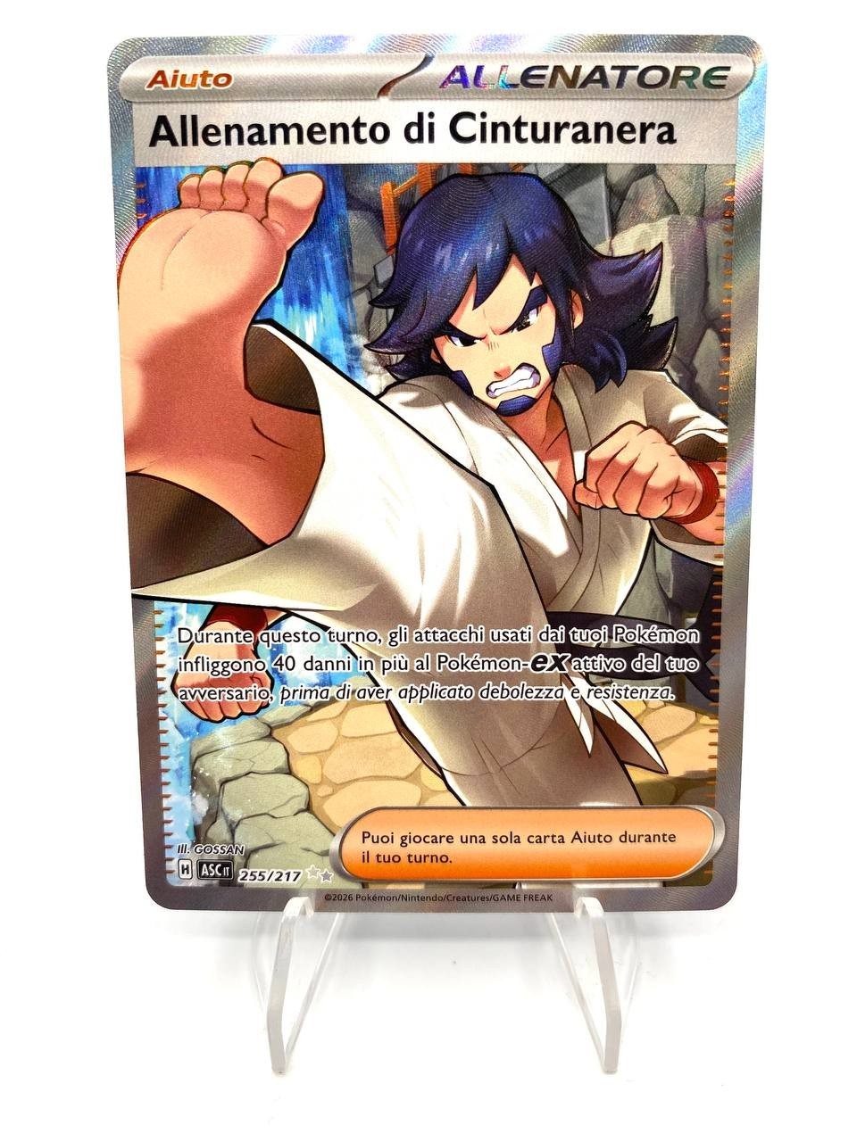 Carta pokemon ALLENAMENTO DI CINTURANERA 255/217 ASC set Ascesa Eroica ITA NM