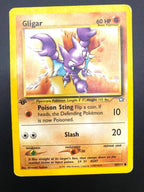 Carta pokemon Gligar 59/111 set Neo Genesis Inglese Good 1a edizione Vintage