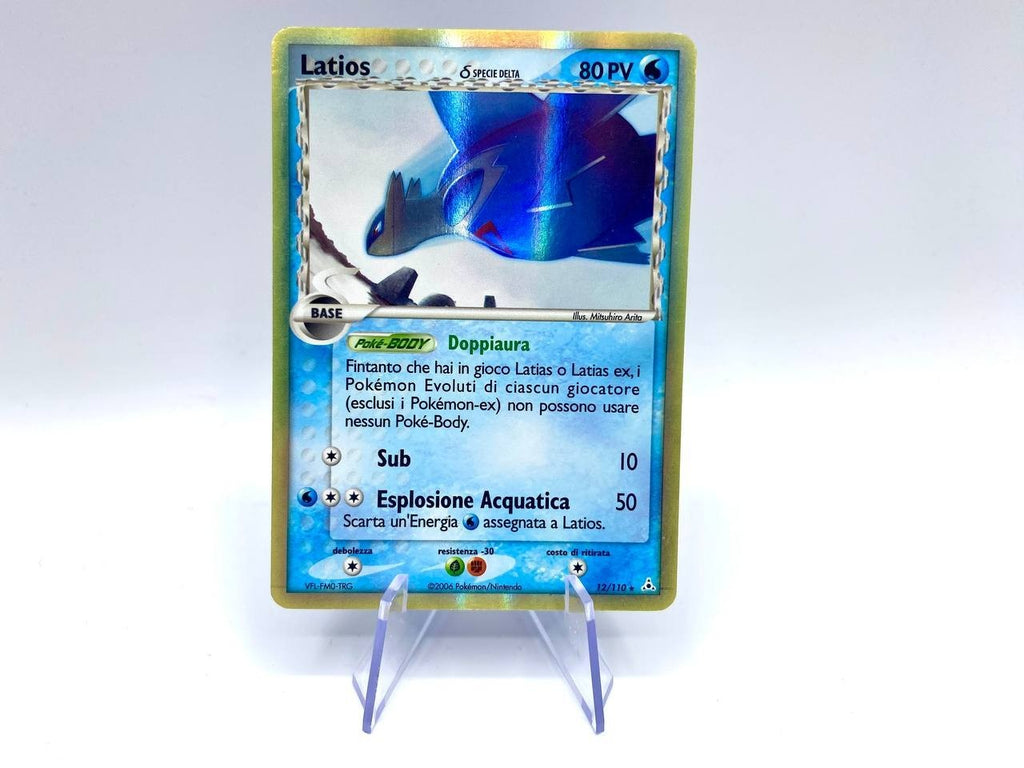 Carta Pokemon LATIOS 12/110 SPECIE DELTA HOLO FANTASMI DI HOLON Italiano NM