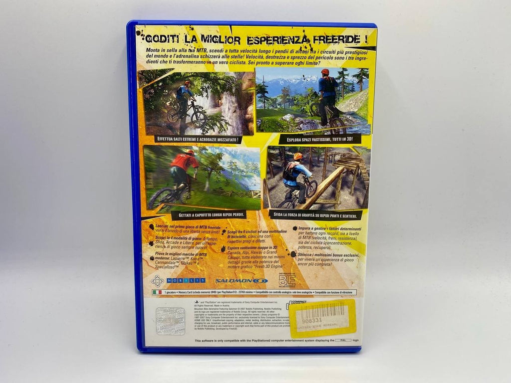 Mountain bike adrenaline ft salomon ps2 Playstation Copmpleto funzionante