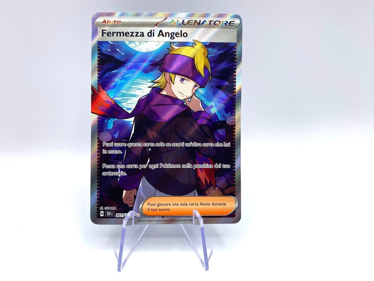 Carta Pokemon Fermezza Di Angelo 201/162 TEF Set Cronoforze Italiano Near Mint