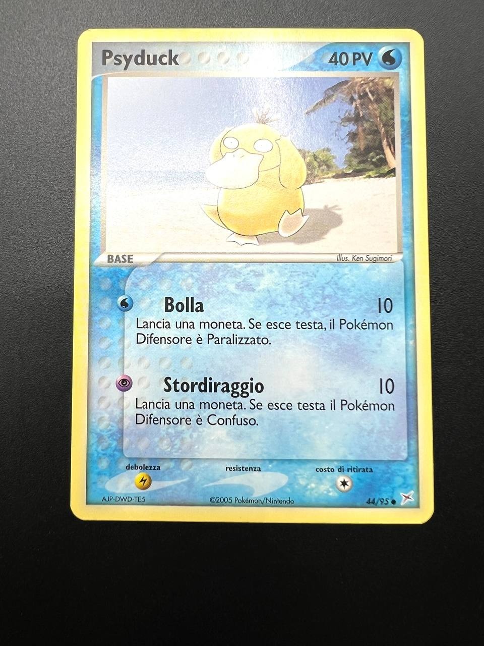 Carta Pokémon Psyduck 44/95 EX Team Magma vs Team Aqua no Holo ITA Near mint