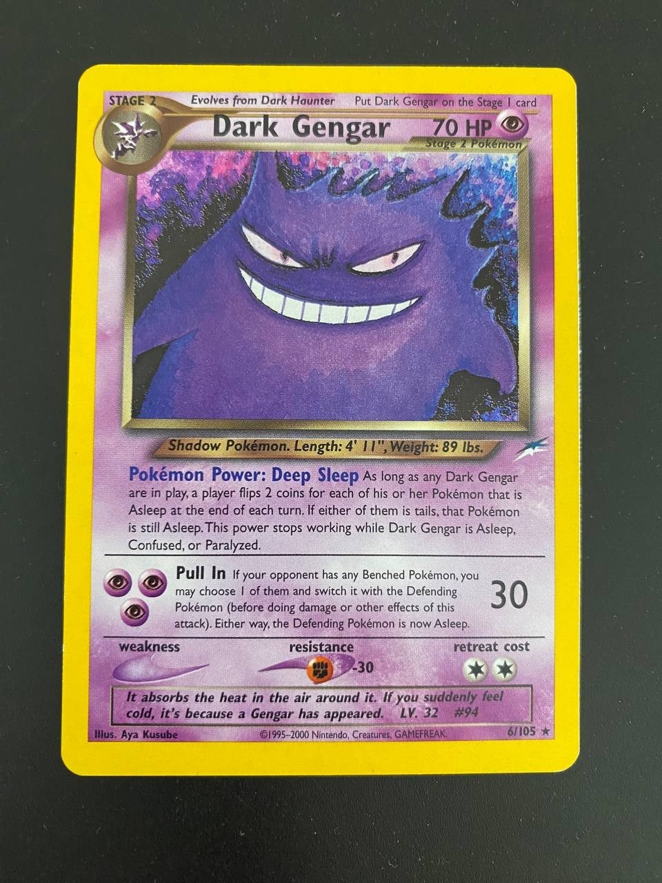 2002 Dark Gengar 6/105 Neo Destiny PokémonHolo Unlimited Rare near mint