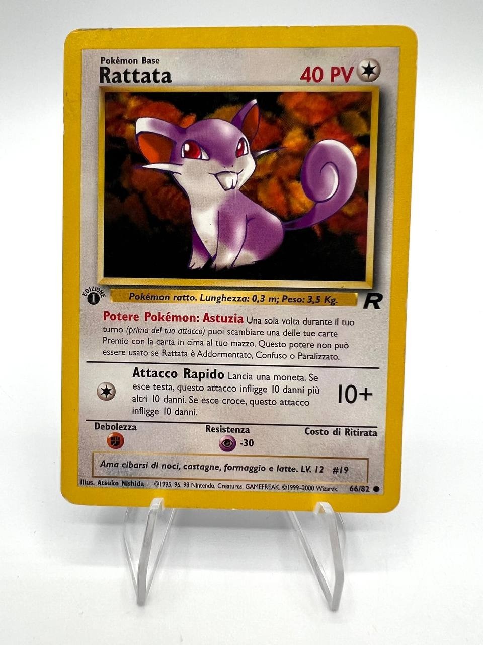 Carta Pokemon Blaine's Vulpix No. 037 set Gym Challenge Japanese Vintage EXC