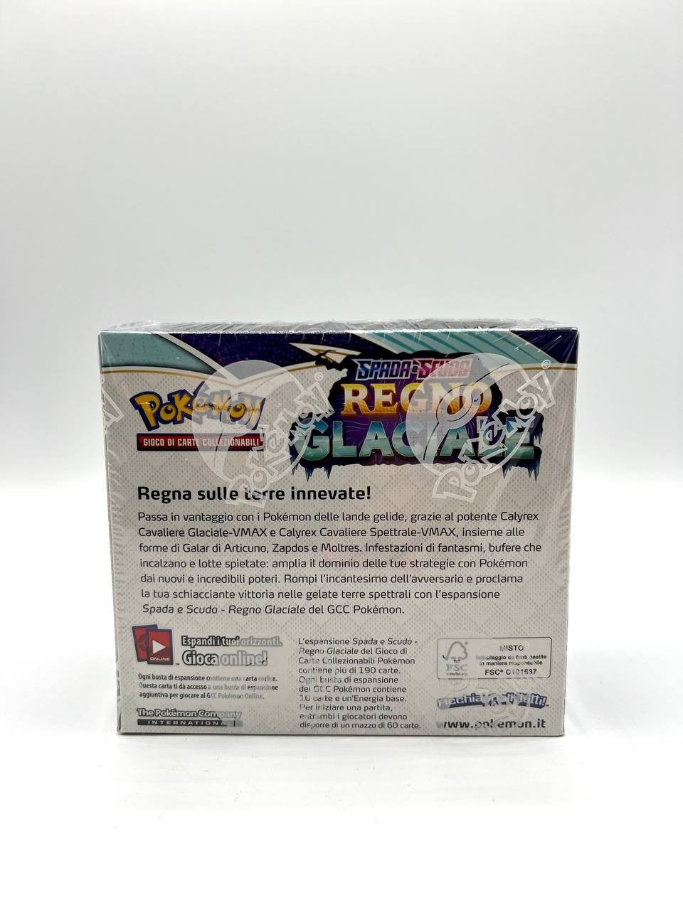Box Carte pokemon set Spada e scudo Regno glaciale Sealed Italiano 36 bustine