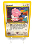 Carta pokemon 1st Edition Snubbull 74/111 set Neo Genesis Vintage Good Inglese