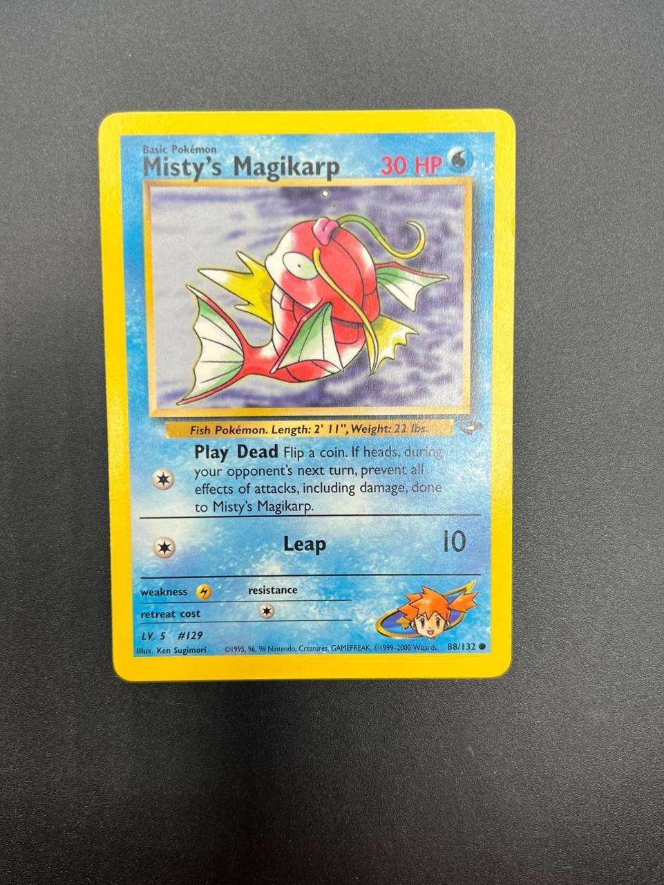 Carta Pokémon Misty's Magikarp Gym Challenge 88/132 Excellent Vintage Inglese