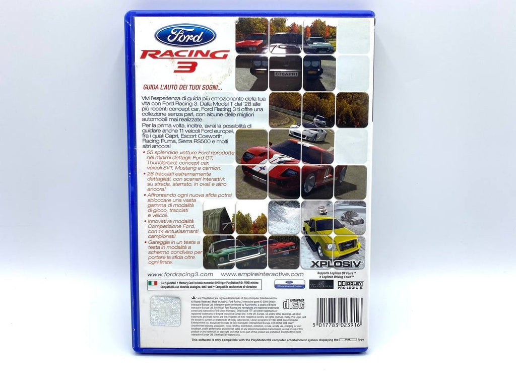 Ford Racing 3 Sony PlayStation PS2 2005 Completo funzionante Italiano