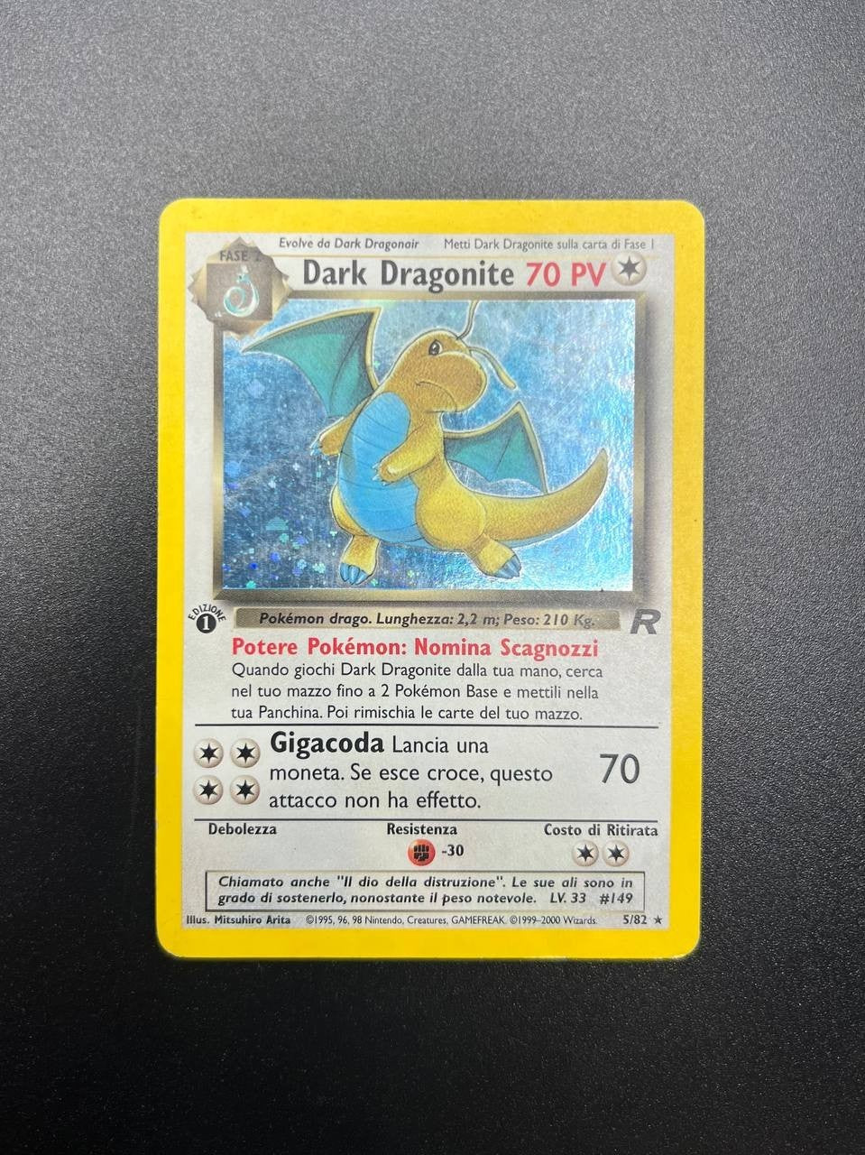 Dark Dragonite (TR 5) Holo Team Rocket  ITA light Played prima edizione