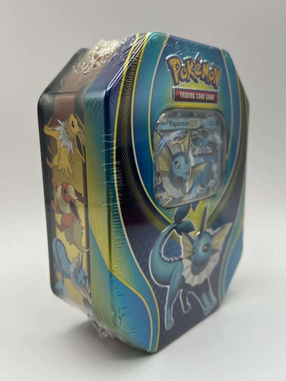 Pokémon Elemental Power Tins: Scatola da collezione vaporeon ex italiano siled