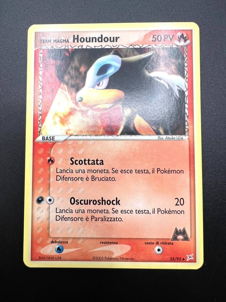 Team Magma Houndour 35/95 ex team Magma vs team idro Near mint No holo Italiano