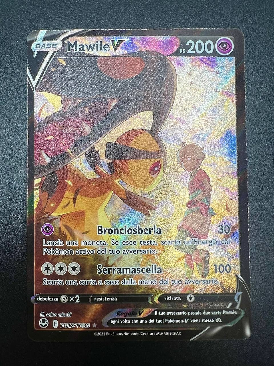 POKEMON MAWILE V TG17/TG30 Tempesta Argentata Italiano Near Mint carta Ita NM